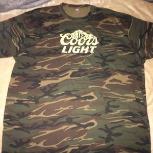 Coors light camo t shirt